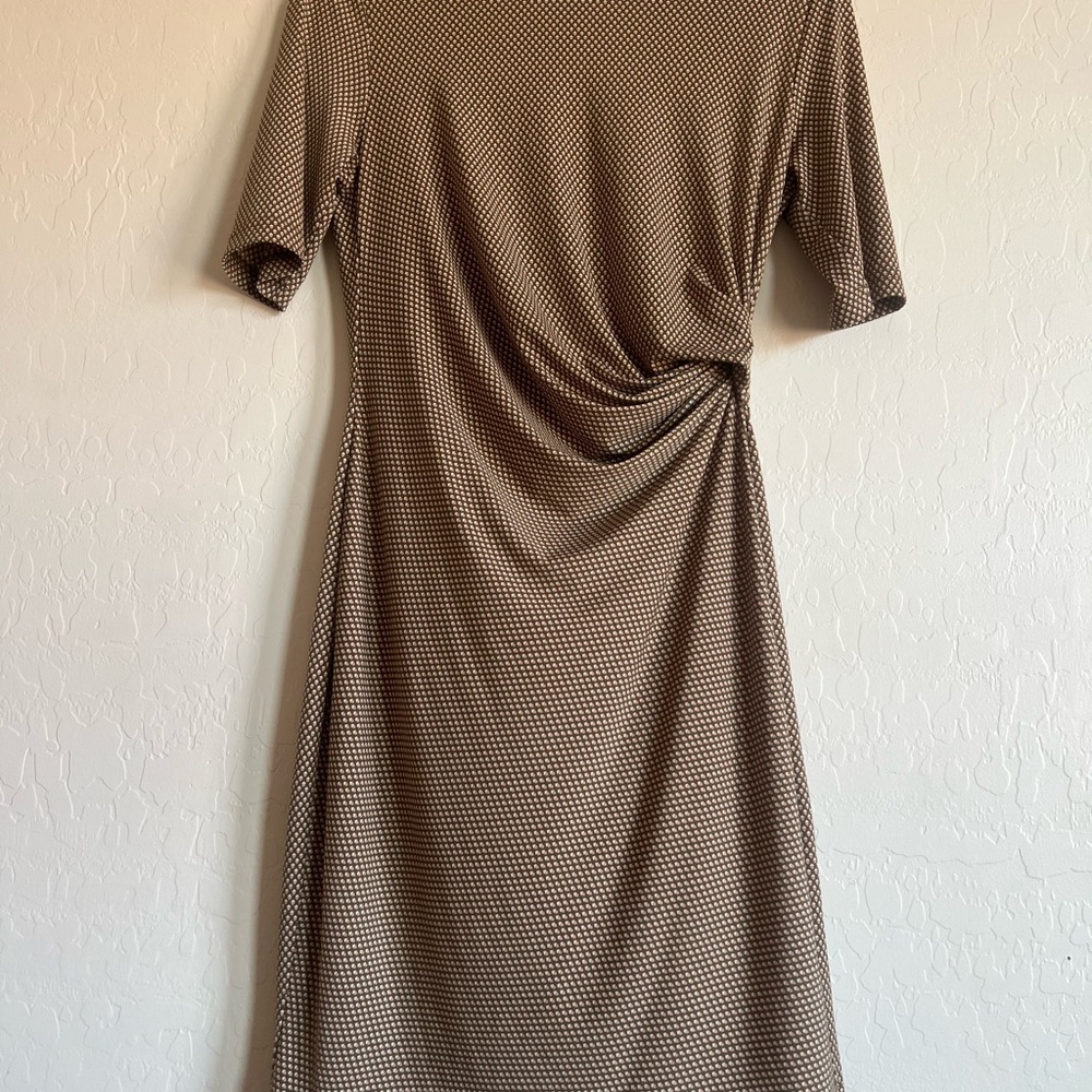 Banana Republic Brown Ruched Sheath Dress